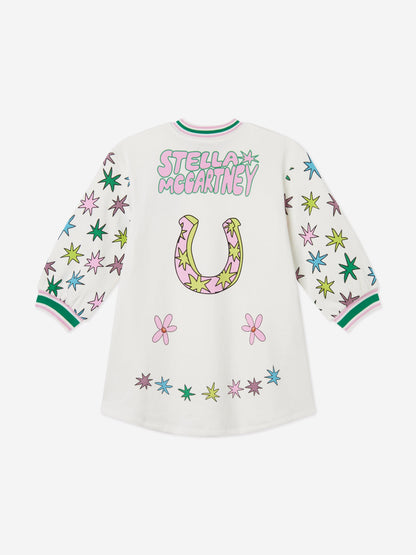Stella McCartney 女童白色星星毛衣裙