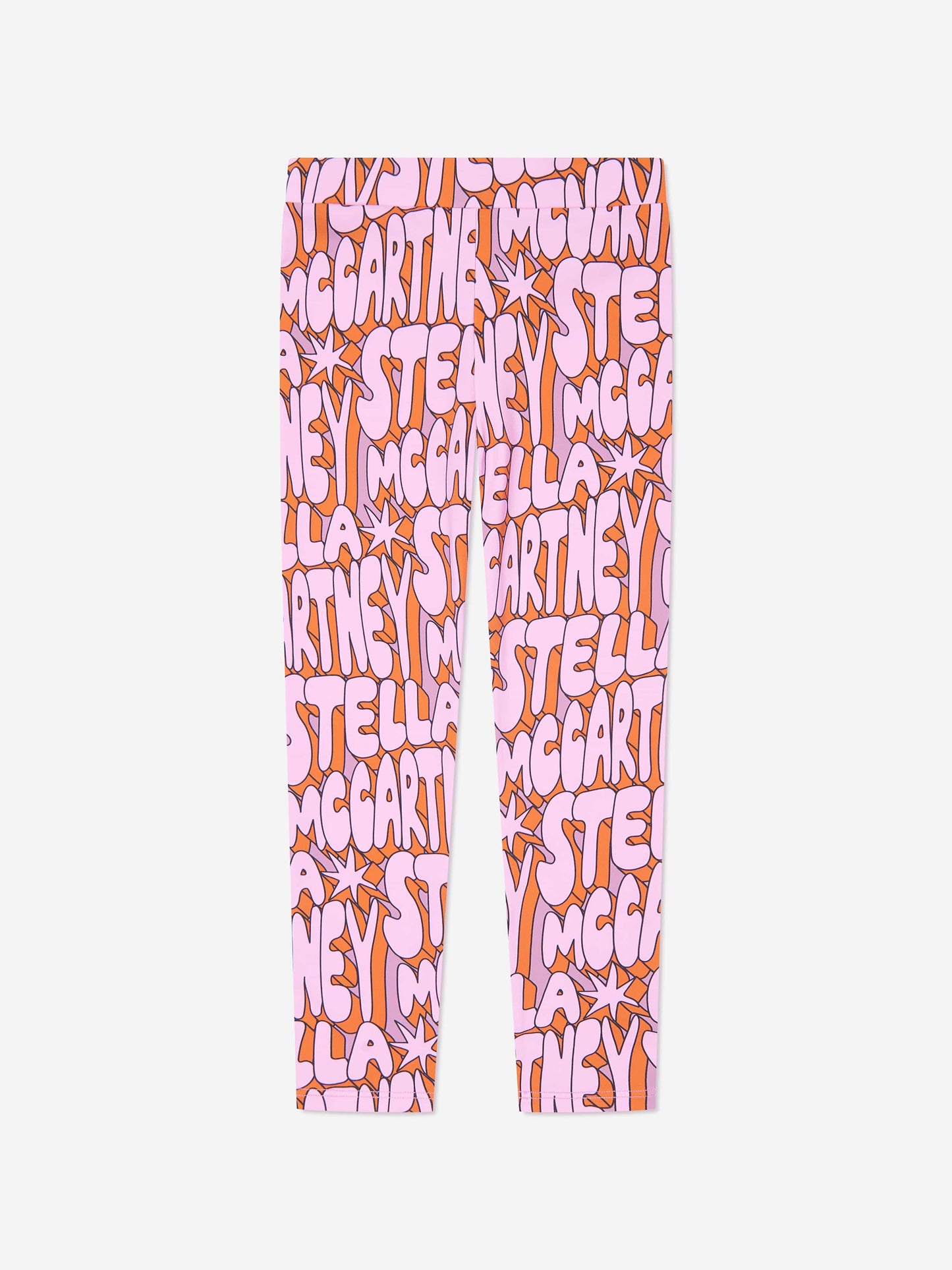 Stella McCartney 女童粉色徽标紧身裤