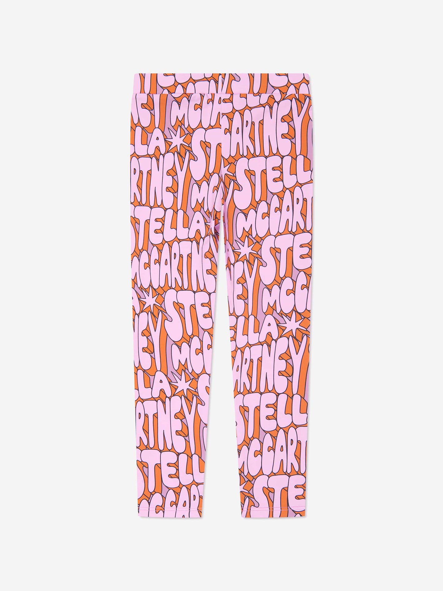 Stella McCartney 女童粉色徽标紧身裤