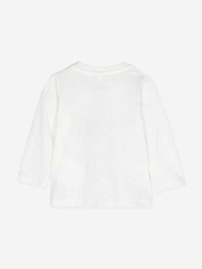 Stella McCartney 女婴象牙色笑脸 T 恤