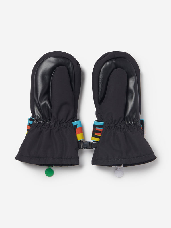 Stella McCartney Kids Logo Ski Mittens in Black