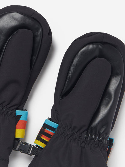 Stella McCartney Kids Logo Ski Mittens in Black