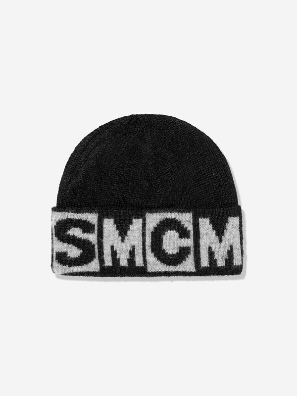 Stella McCartney Kids Logo Beanie Hat in Black