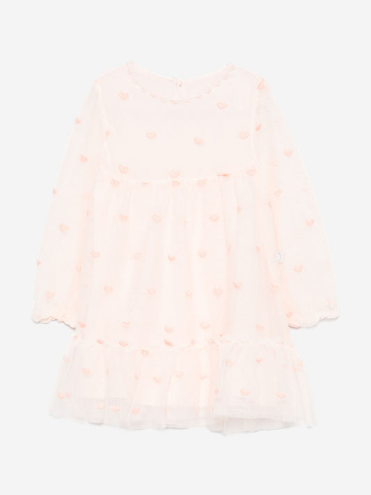 Stella McCartney 女婴刺绣心形连衣裙（粉色）