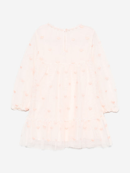 Stella McCartney 女婴刺绣心形连衣裙（粉色）