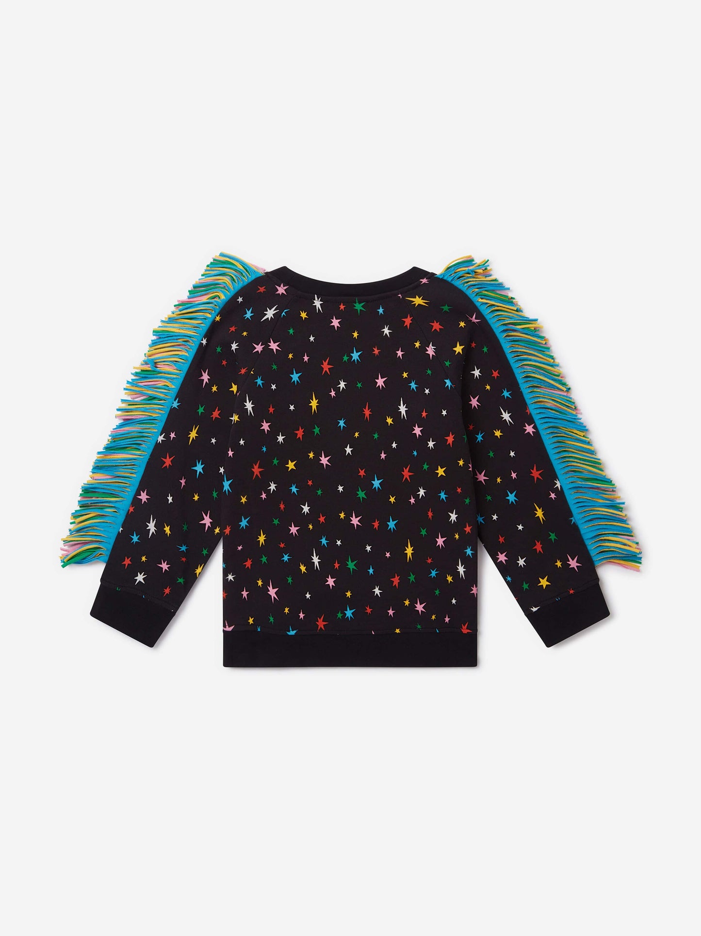 Stella McCartney 女童流苏星星毛衣裙（黑色）