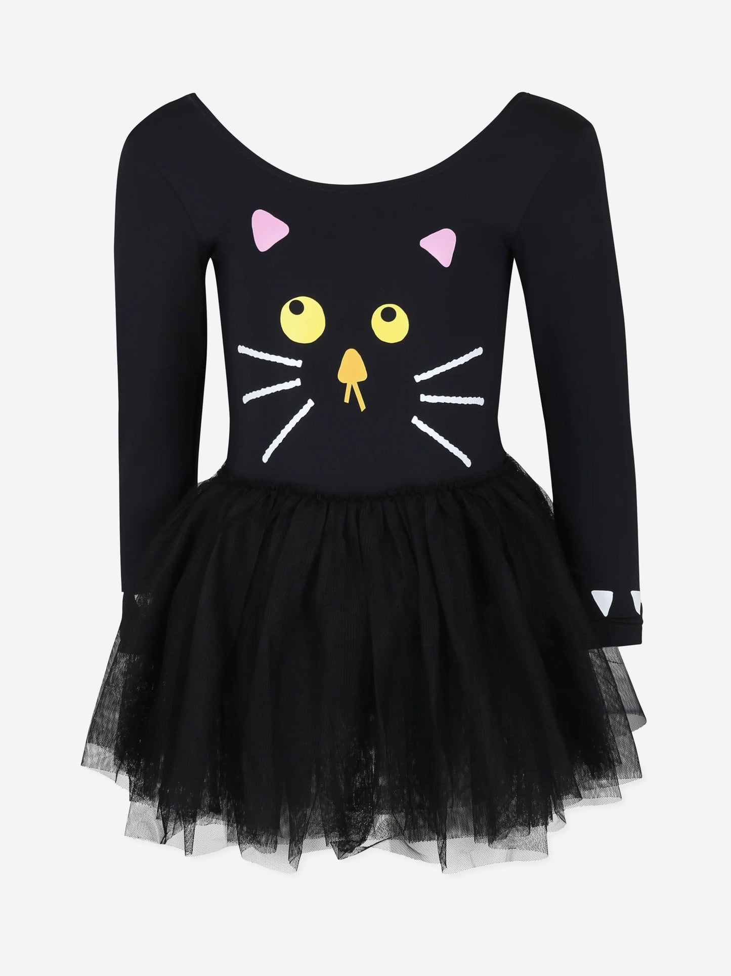Stella McCartney 女童黑色猫形连衣裙