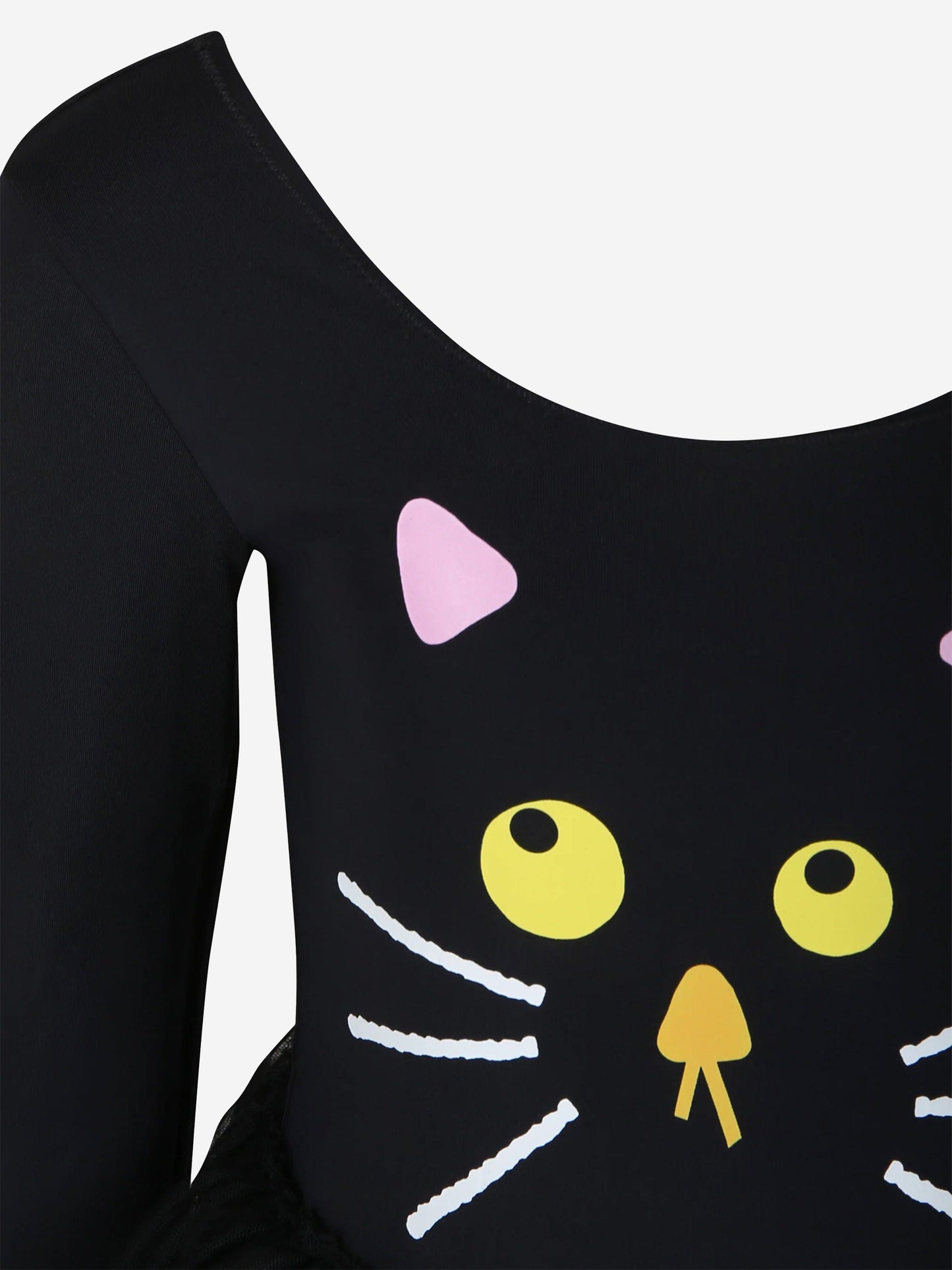 Stella McCartney 女童黑色猫形连衣裙