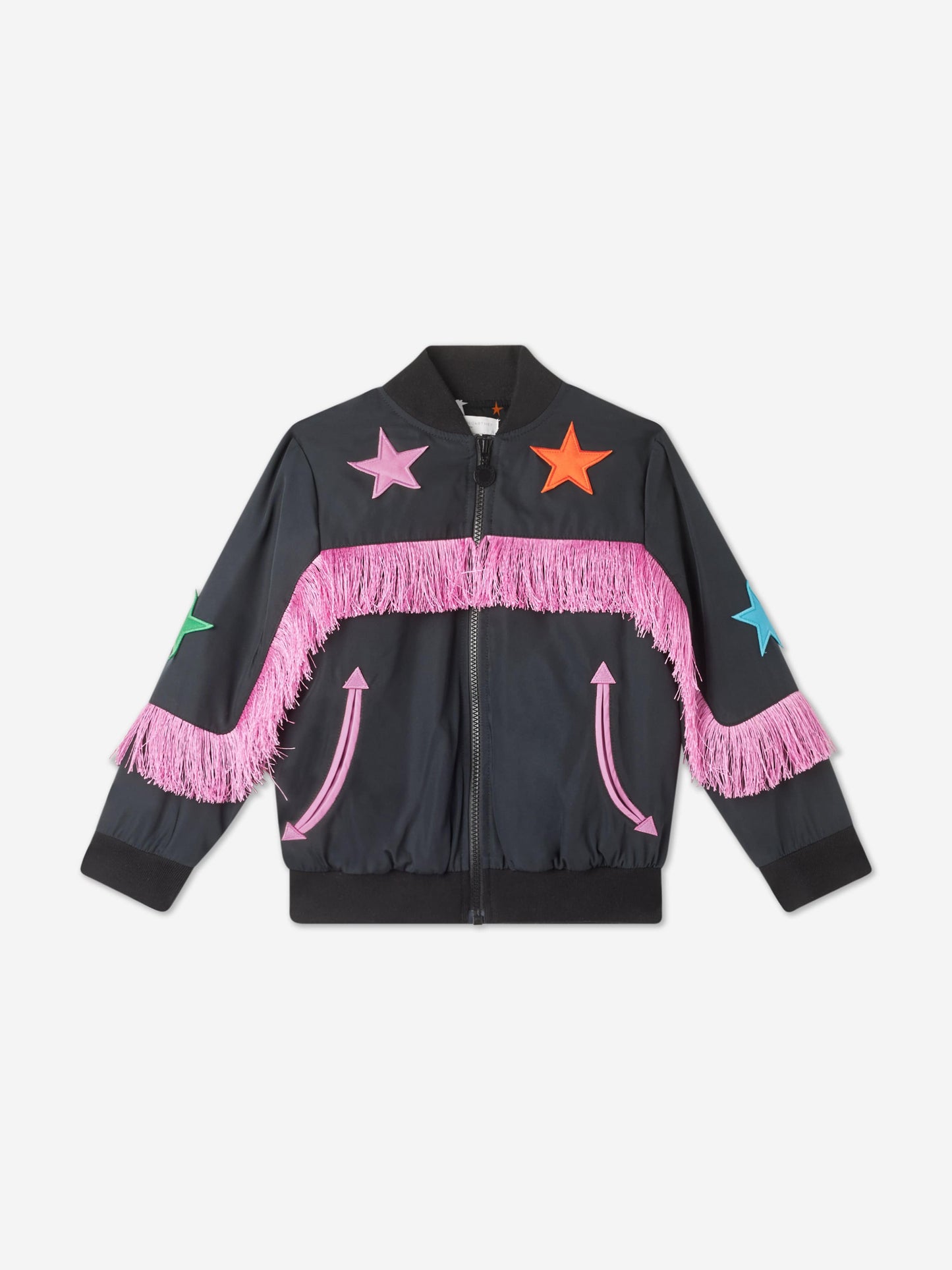 Stella McCartney 女童牛仔夹克（黑色）