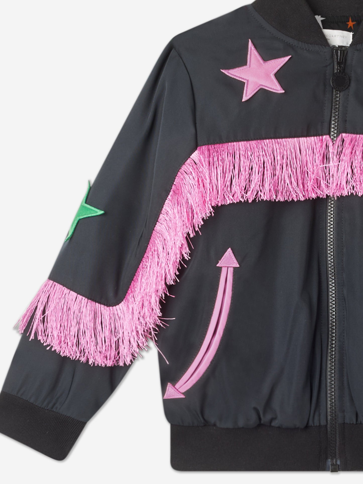 Stella McCartney 女童牛仔夹克（黑色）