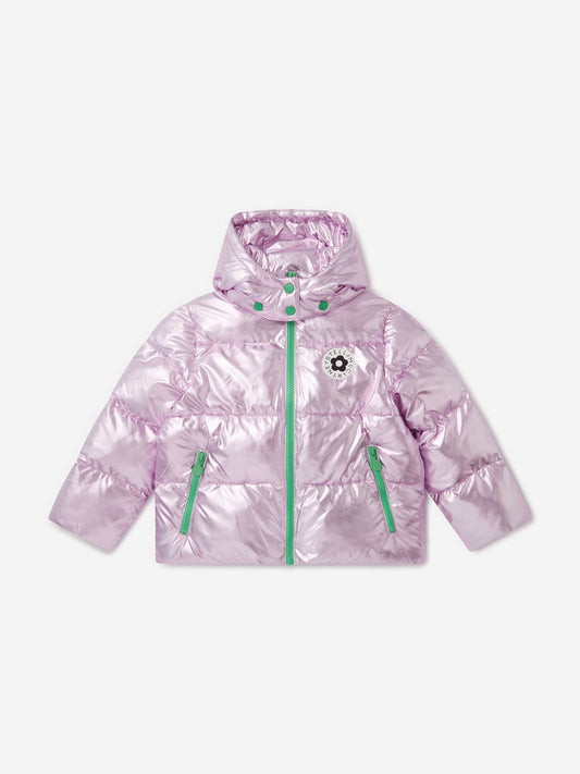 Stella McCartney 女童紫色金属羽绒夹克