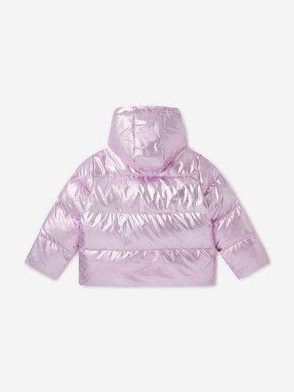 Stella McCartney 女童紫色金属羽绒夹克