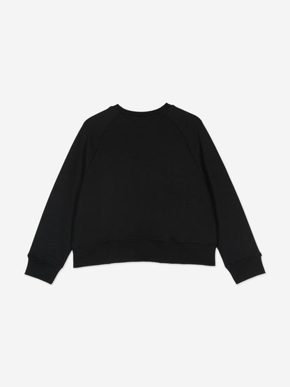 Stella McCartney 女童黑色徽标运动衫