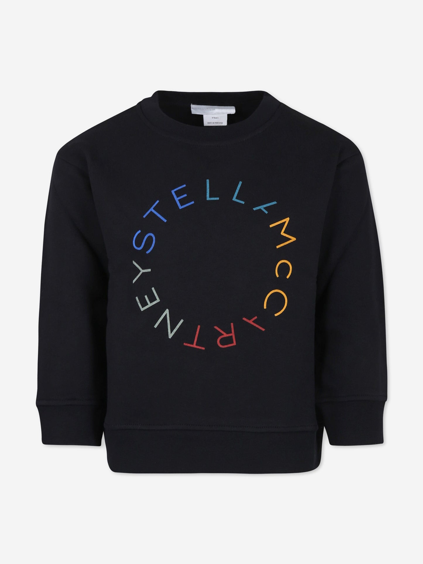 Stella McCartney 儿童圆形徽标运动衫（黑色）