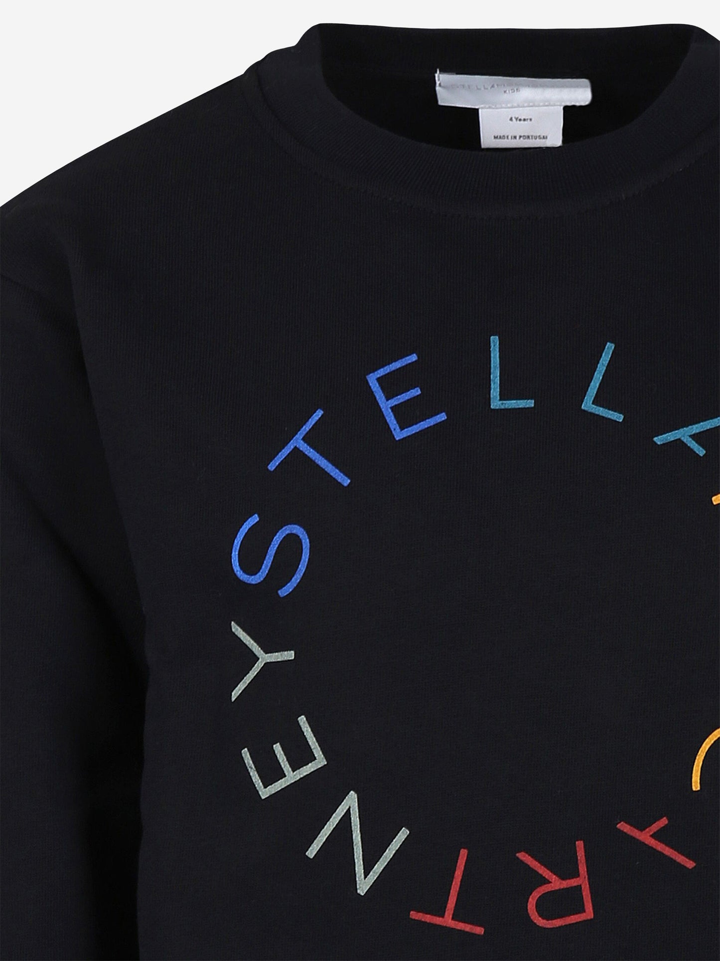 Stella McCartney 儿童圆形徽标运动衫（黑色）