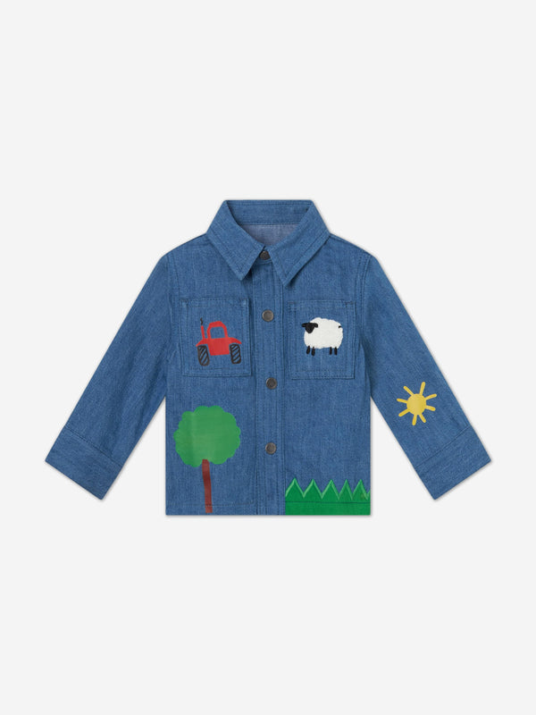 Stella McCartney Baby Boys Denim Shirt in Blue