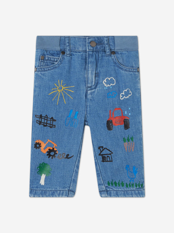 Stella McCartney Baby Boys Slim Fit Jeans in Blue