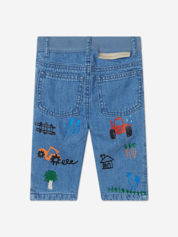 Stella McCartney Baby Boys Slim Fit Jeans in Blue