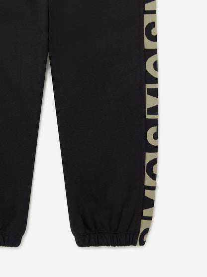 Stella McCartney 男童徽标块慢跑裤（黑色）