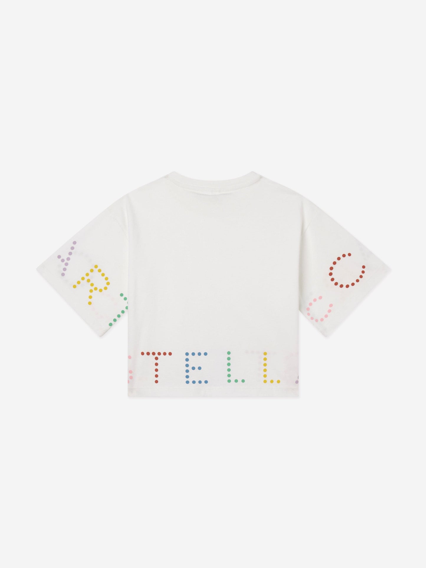 Stella McCartney 女童象牙色徽标 T 恤