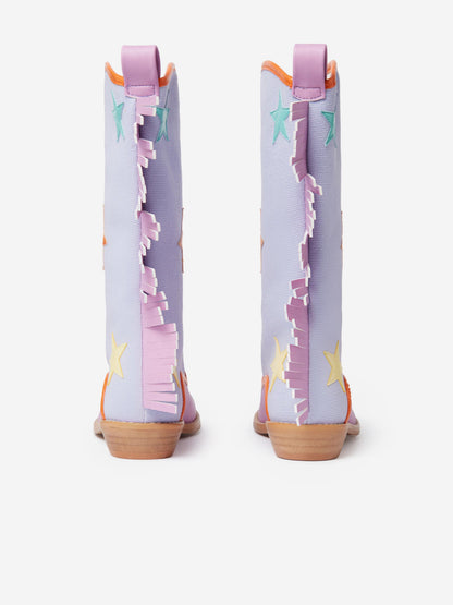 Stella McCartney 女童紫色牛仔靴