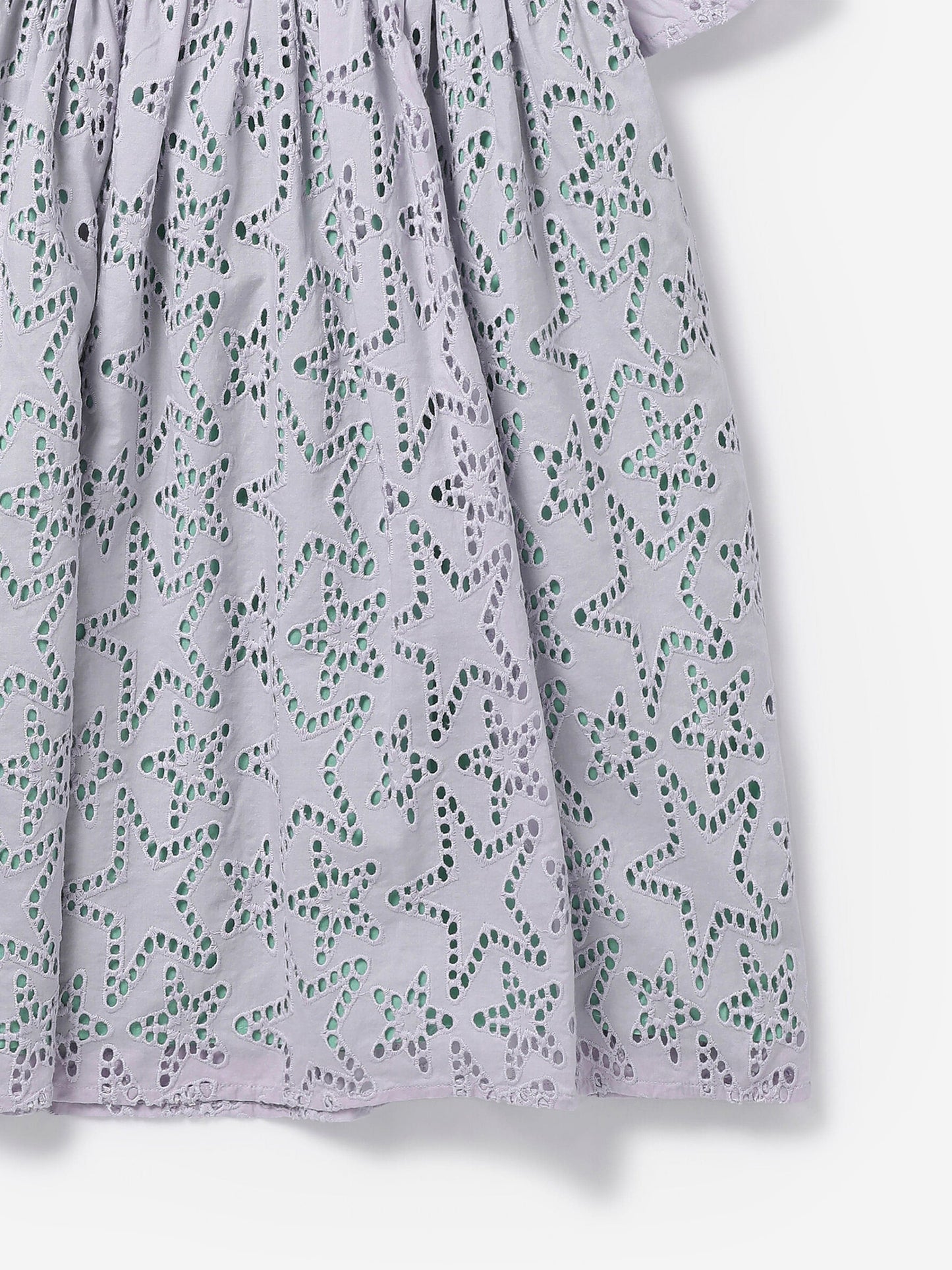 Stella McCartney 女童紫色刺绣星星连衣裙
