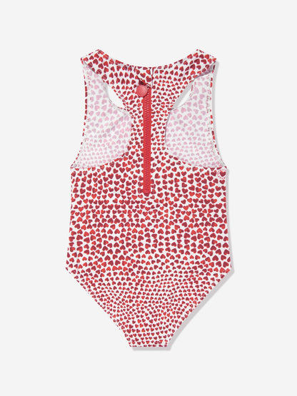 Stella McCartney 女童红色心形泳衣