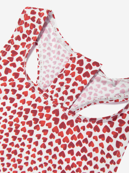 Stella McCartney 女童红色心形泳衣