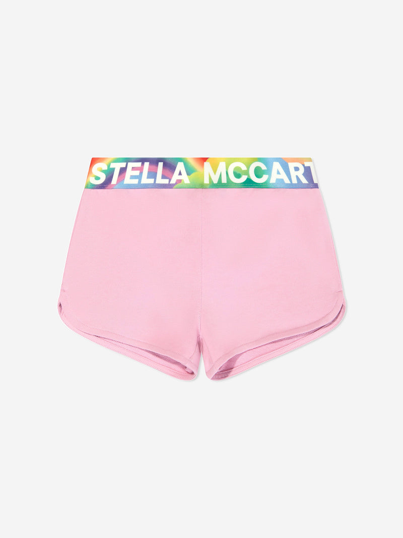 Stella McCartney 女童粉色徽标短裤