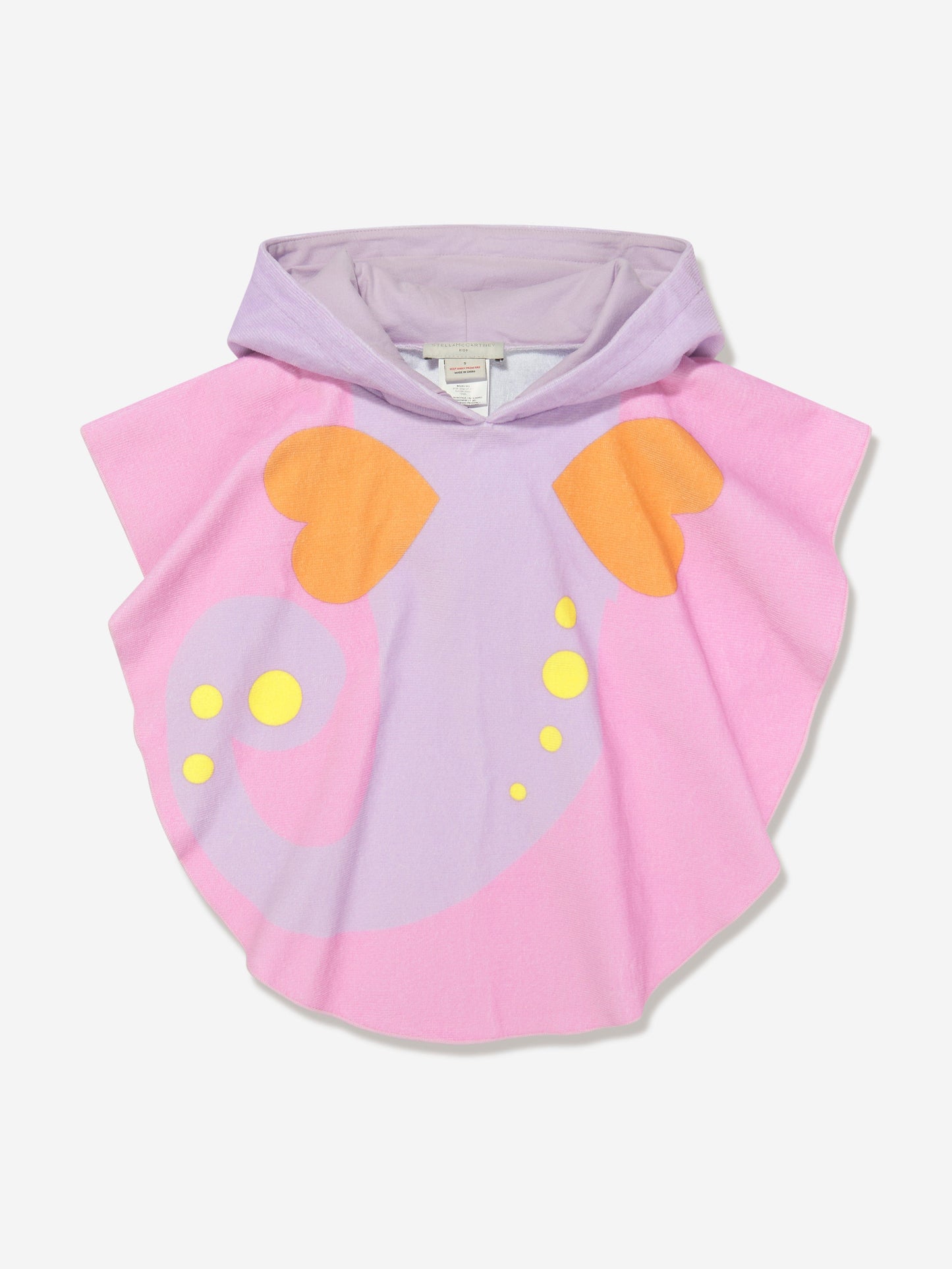 Stella McCartney 女童美人鱼连帽毛巾（紫色）