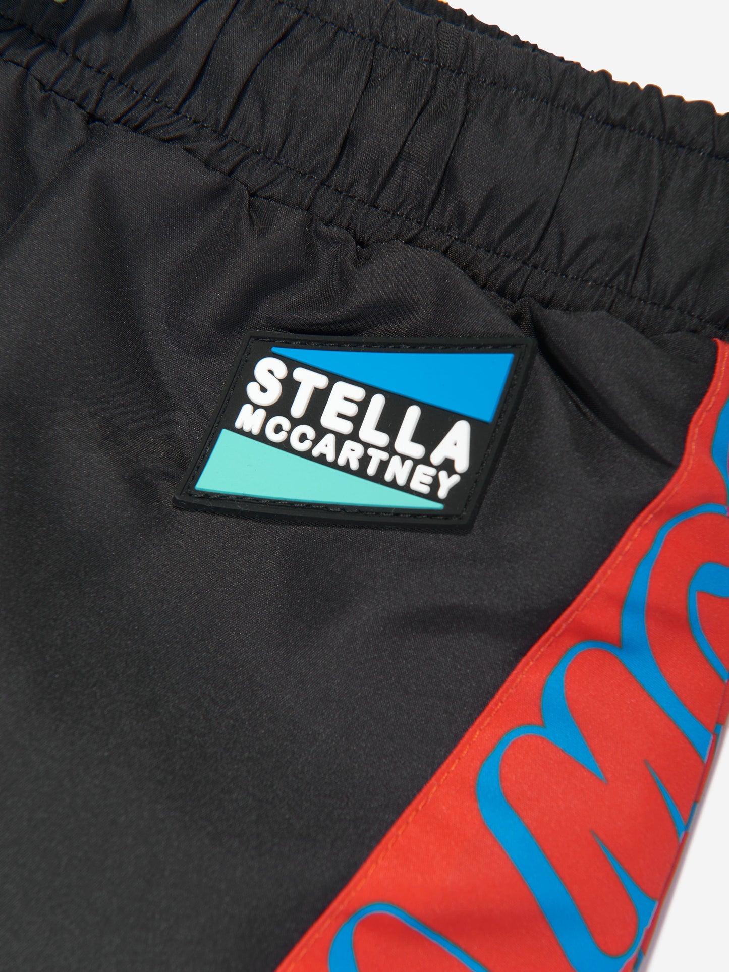 Stella McCartney 男童黑色徽标泳裤