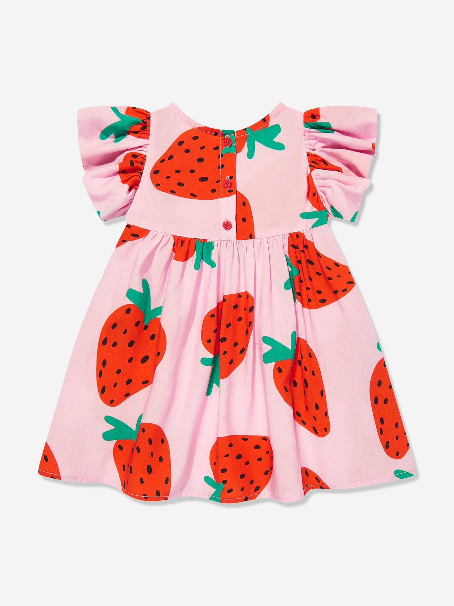 Baby Girls Strawberry Dress with Knickers in Pink