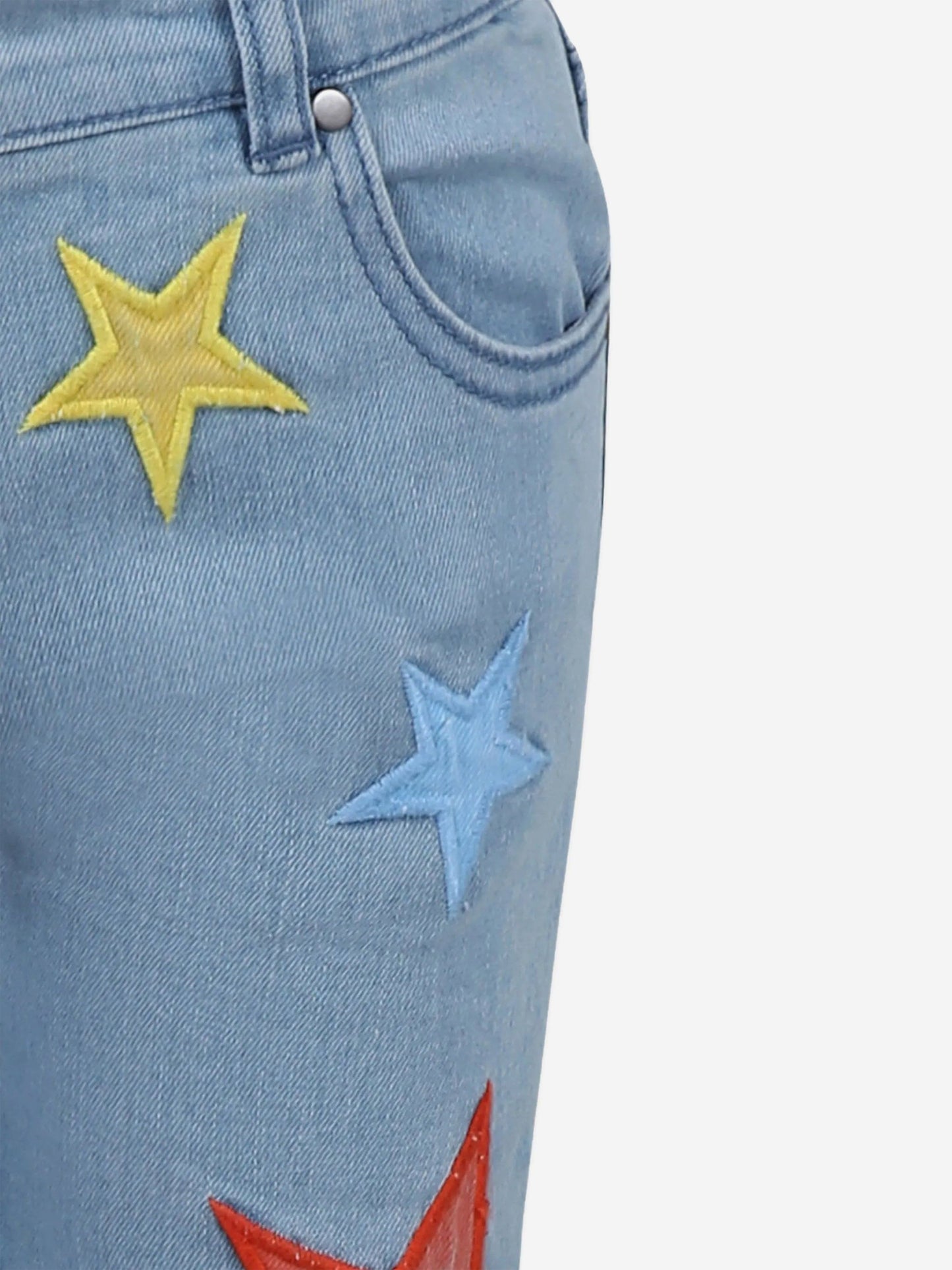 Girls Star Mom Jeans in Blue