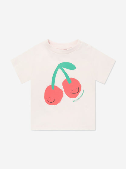 Baby Girls Cherries T-Shirt in Pink