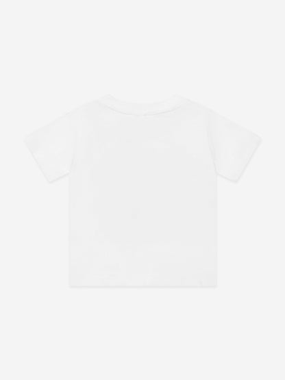 Baby Boys Frog Logo T-Shirt in Ivory