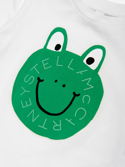 Baby Boys Frog Logo T-Shirt in Ivory