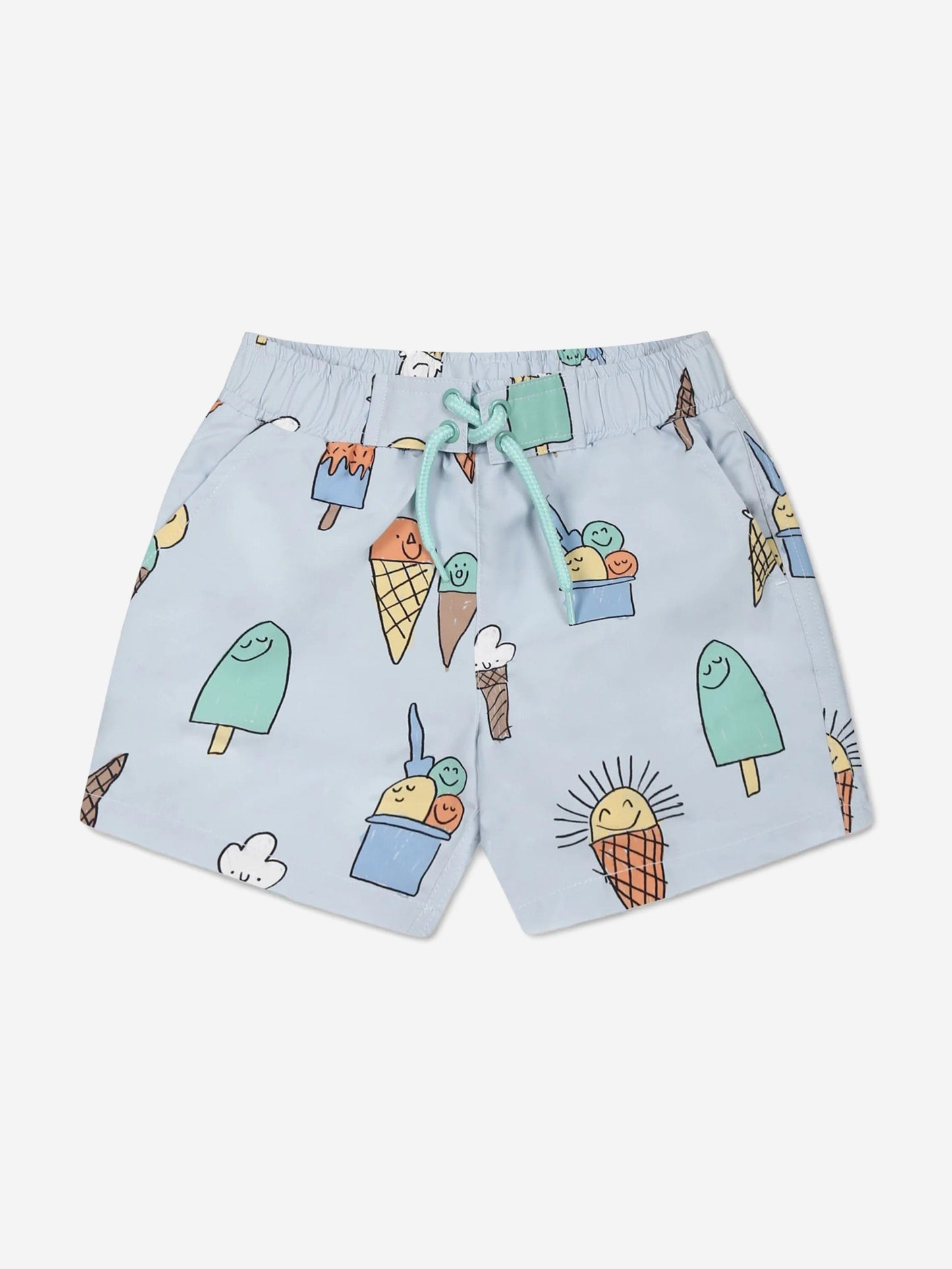 Baby Boys Ice Cream Swim Shorts in Blue