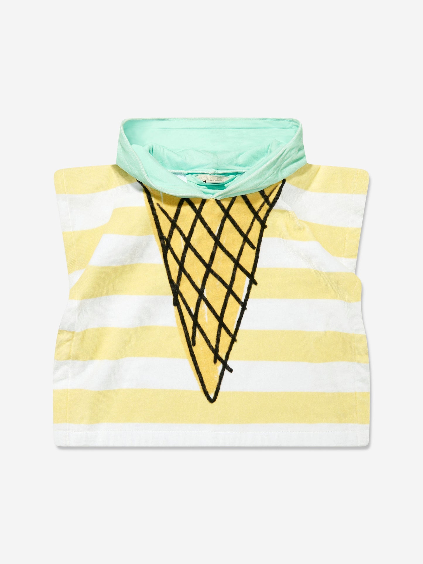 Baby Ice Cream Graphic Hooded Towel in Multicolour
