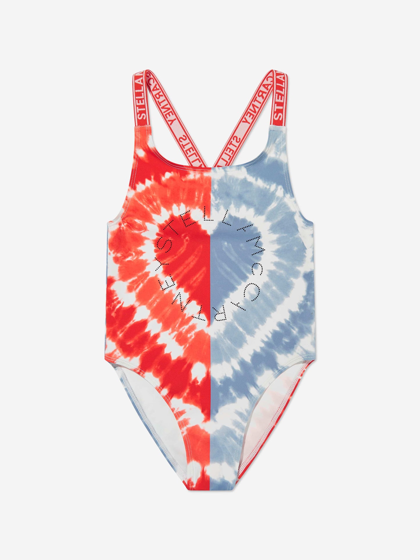 Girls Tie-Dye Heart Swimsuit in Multicolour