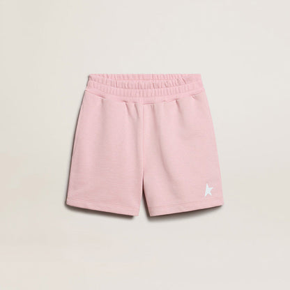 女童粉色棉短裤