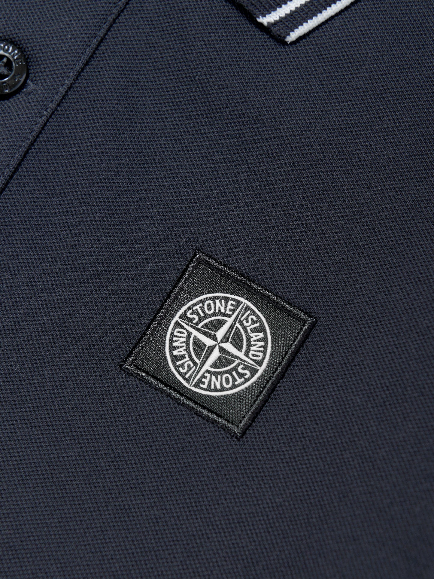 Boys Compass Logo Polo Shirt in Navy