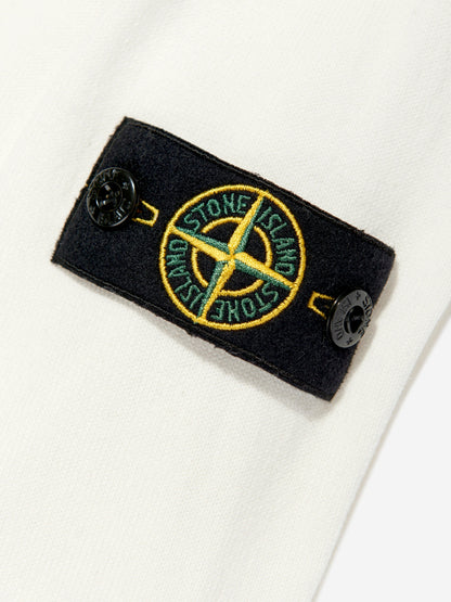 Boys Long Sleeve Knit Polo Shirt in White