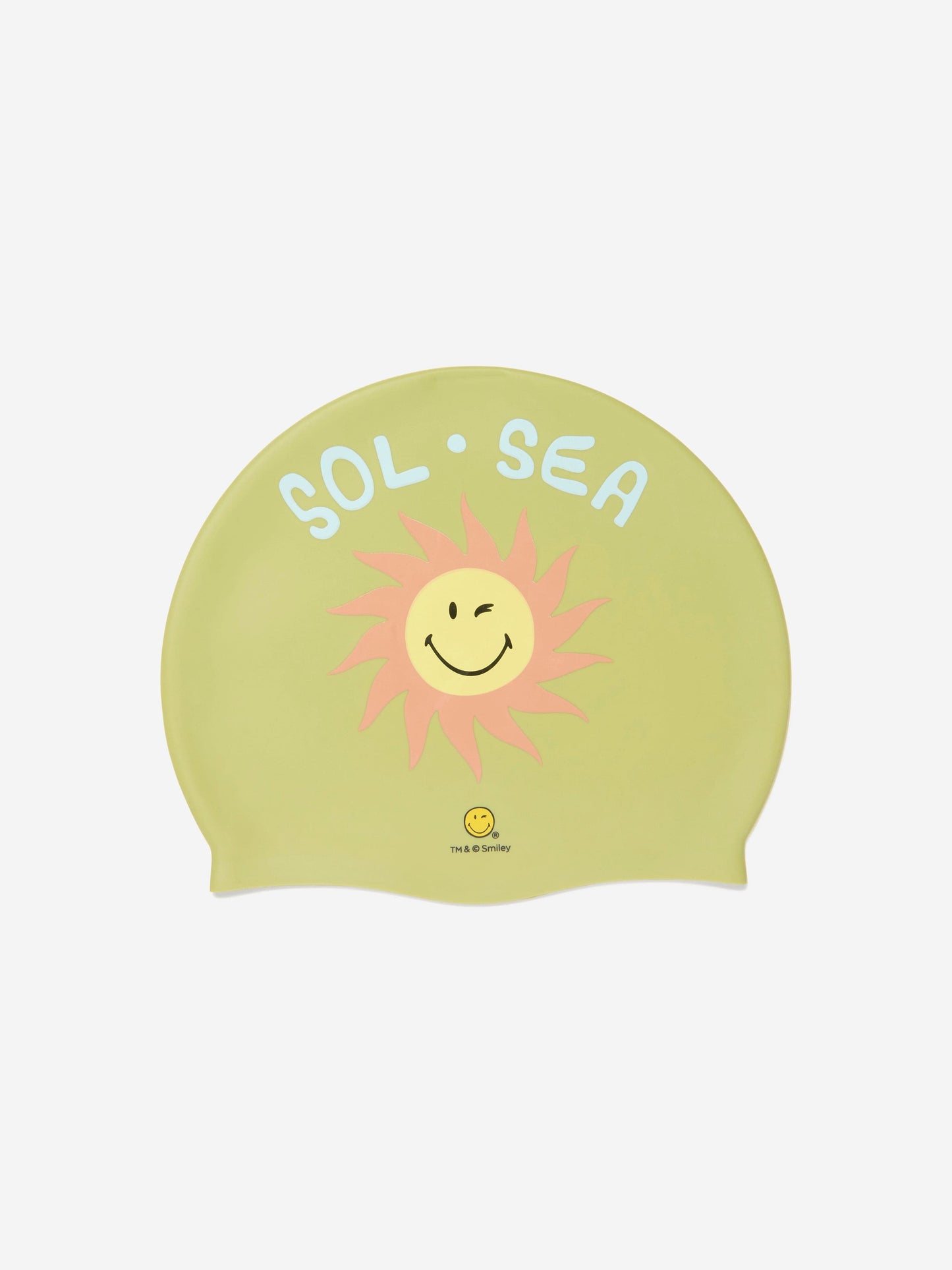 Sunnylife Kids Smiley World 泳帽 绿色