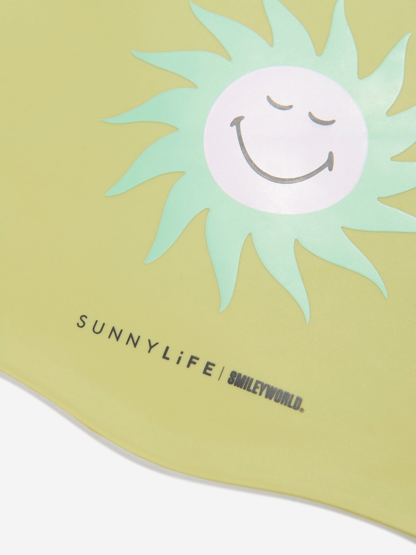 Sunnylife Kids Smiley World 泳帽 绿色
