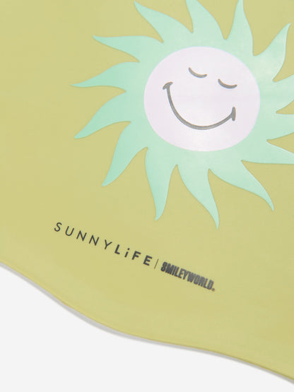 Sunnylife Kids Smiley World 泳帽 绿色