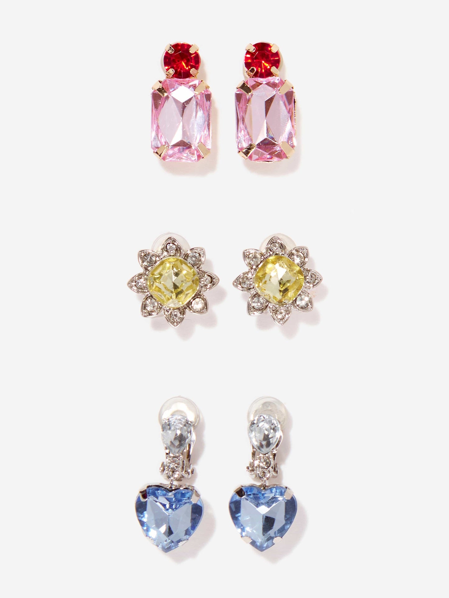 Super Smalls Girls Dinner & Movie Clip-On Earring Set in Multicolour