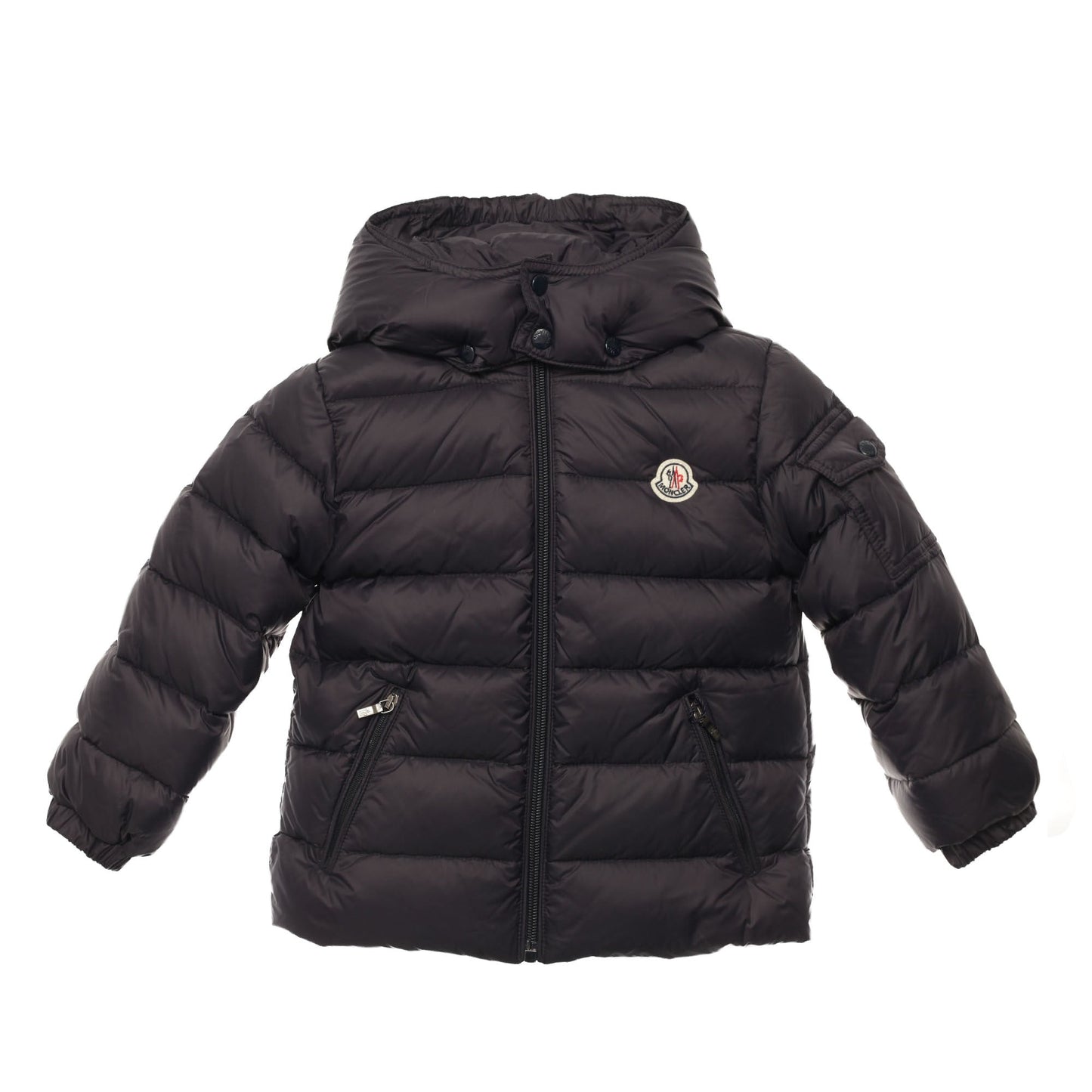 Baby Navy Blue Hooded 'Jules' Padded Down Jacket