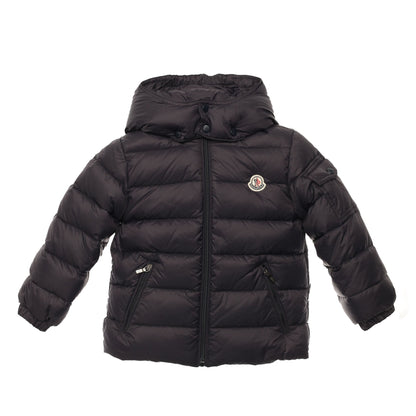 Baby Navy Blue Hooded 'Jules' Padded Down Jacket