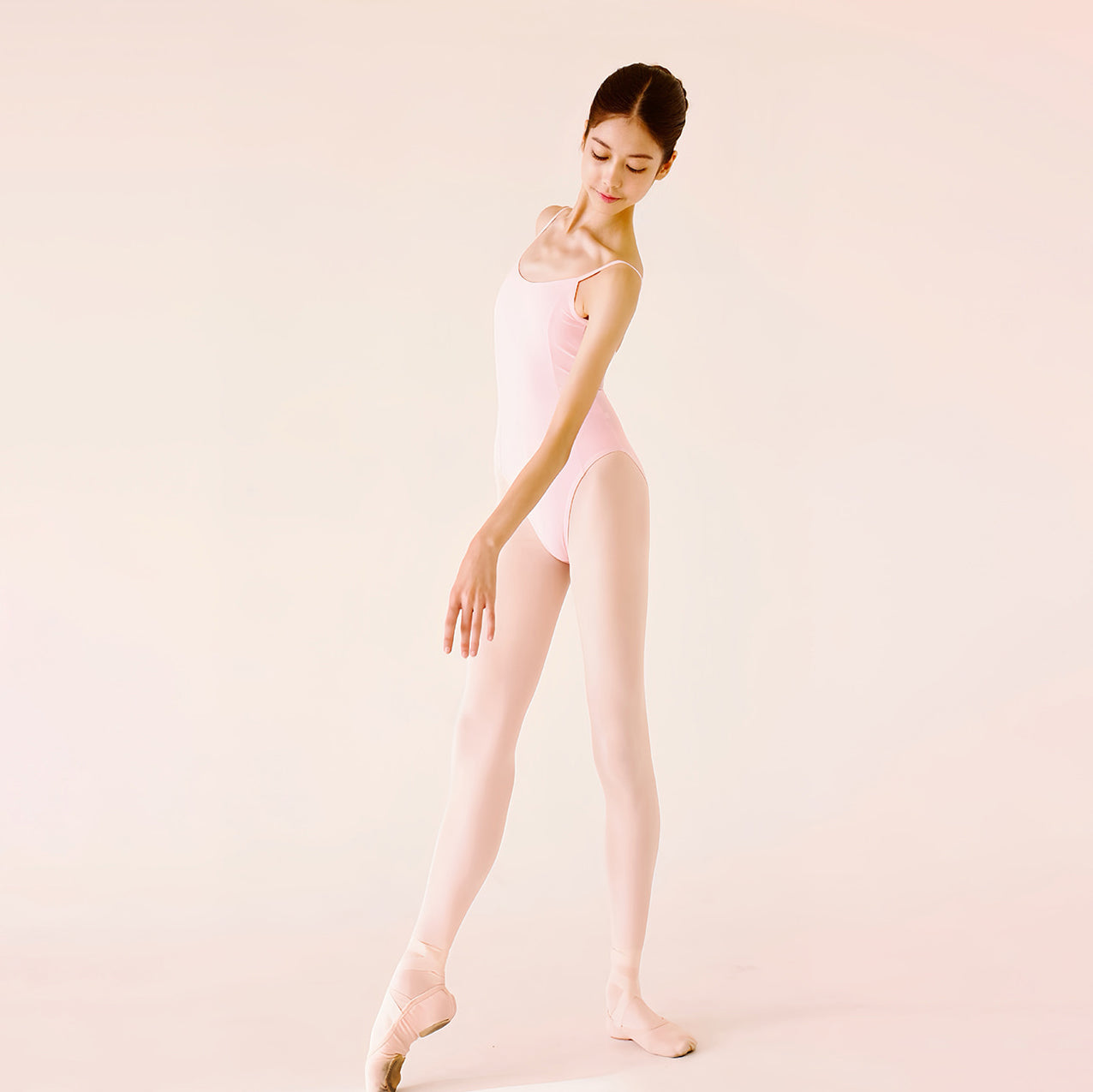 女童浅粉色芭蕾舞连体衣(Scarlet Leotard Light Pink/Light Pink)