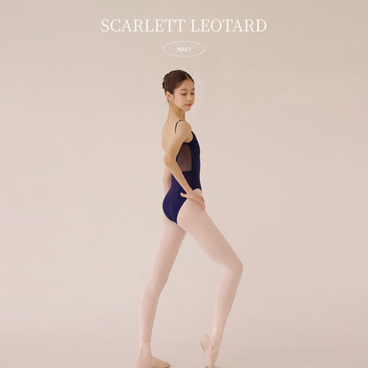 女童藏蓝色芭蕾舞连体衣(Scarlet Leotard Navy/Navy)